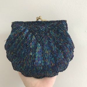 Vintage La Regale Beaded Evening Purse / Clutch